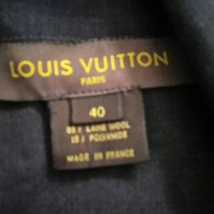 Black long-sleeve Louis Vuitton blouse